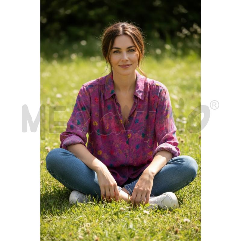 CAMICIA DONNA ALBERO ASPESI FANTASIA FUCSIA | Mercatino dell'Usato Arcore 1