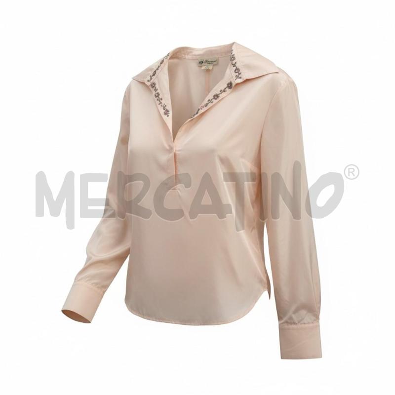 CAMICIA DONNA BLUMARINE ROSA PERLINE  TG 44 SETA | Mercatino dell'Usato Arcore 1