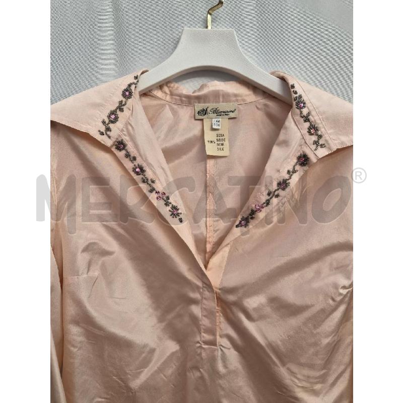 CAMICIA DONNA BLUMARINE ROSA PERLINE  TG 44 SETA | Mercatino dell'Usato Arcore 2