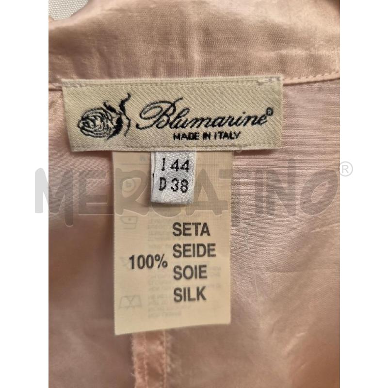 CAMICIA DONNA BLUMARINE ROSA PERLINE  TG 44 SETA | Mercatino dell'Usato Arcore 3