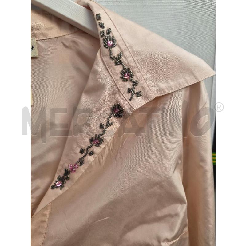 CAMICIA DONNA BLUMARINE ROSA PERLINE  TG 44 SETA | Mercatino dell'Usato Arcore 4