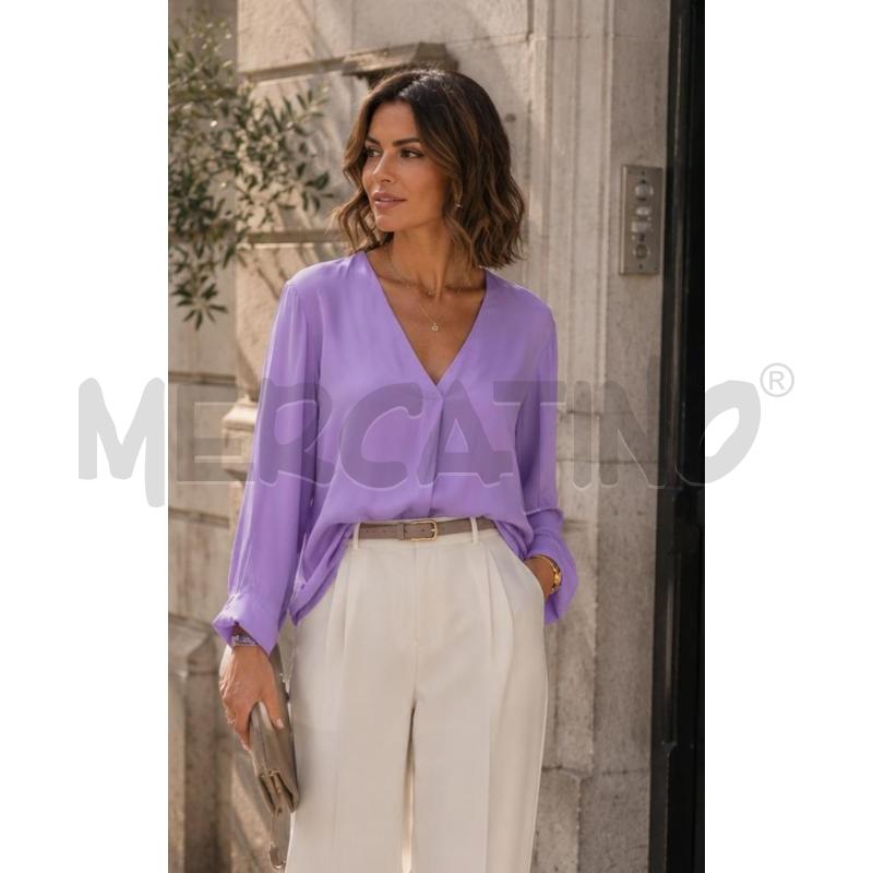 CAMICIA DONNA BLUMARINE TG 40 LILLA  | Mercatino dell'Usato Arcore 1