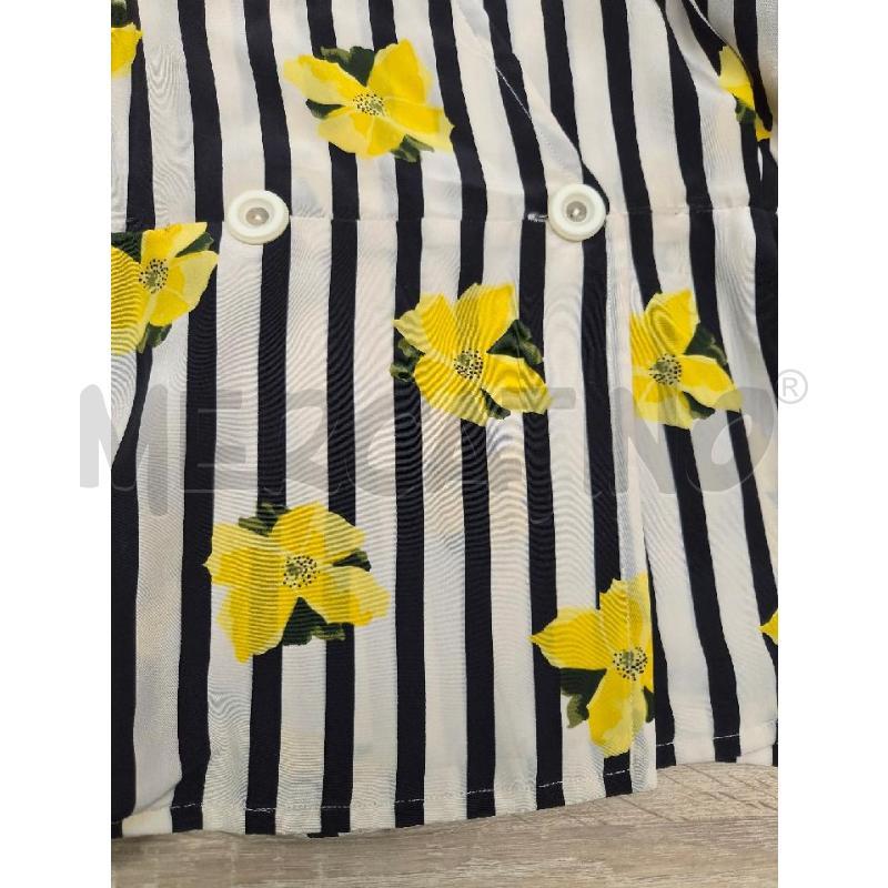 CAMICIA DONNA DEDICA RIGHE E FIORI GIALLI | Mercatino dell'Usato Arcore 3