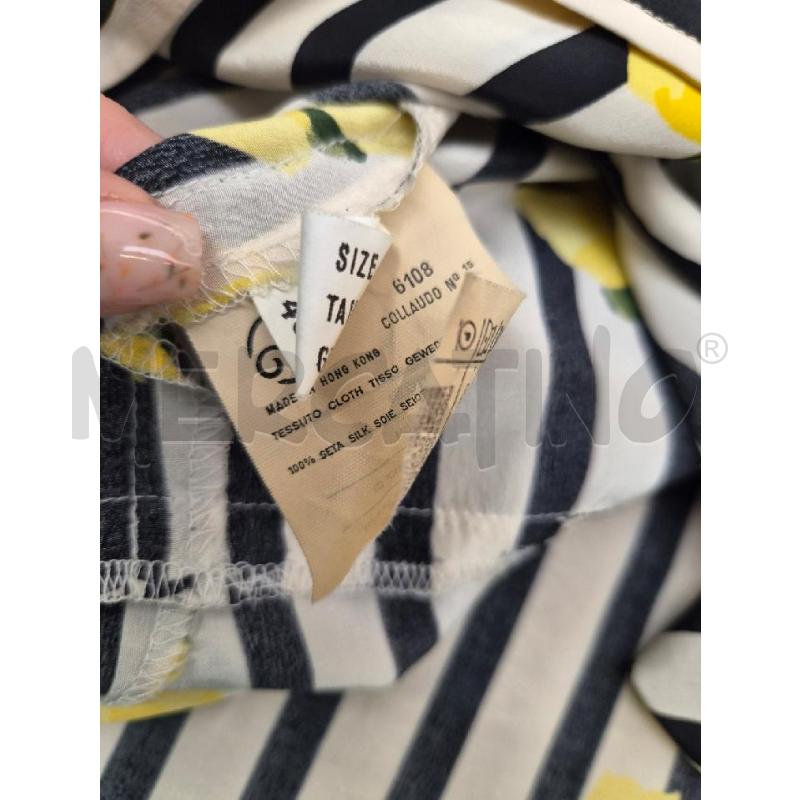 CAMICIA DONNA DEDICA RIGHE E FIORI GIALLI | Mercatino dell'Usato Arcore 4