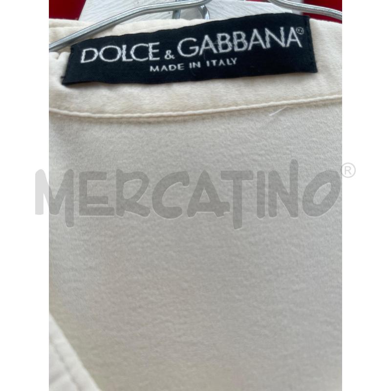 CAMICIA DONNA DOLCE & GABBANA BNC PANNA TG 40  | Mercatino dell'Usato Arcore 3