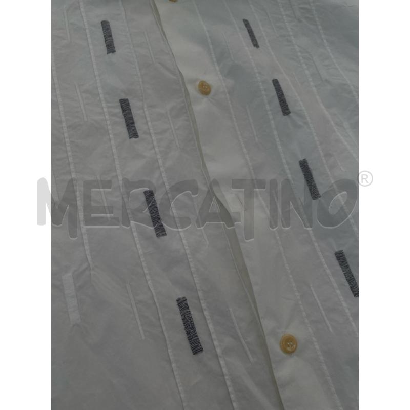 CAMICIA UOMO VERSACE JEANS VJC BIANCA CUCITURE GRIGIE  | Mercatino dell'Usato Arcore 2
