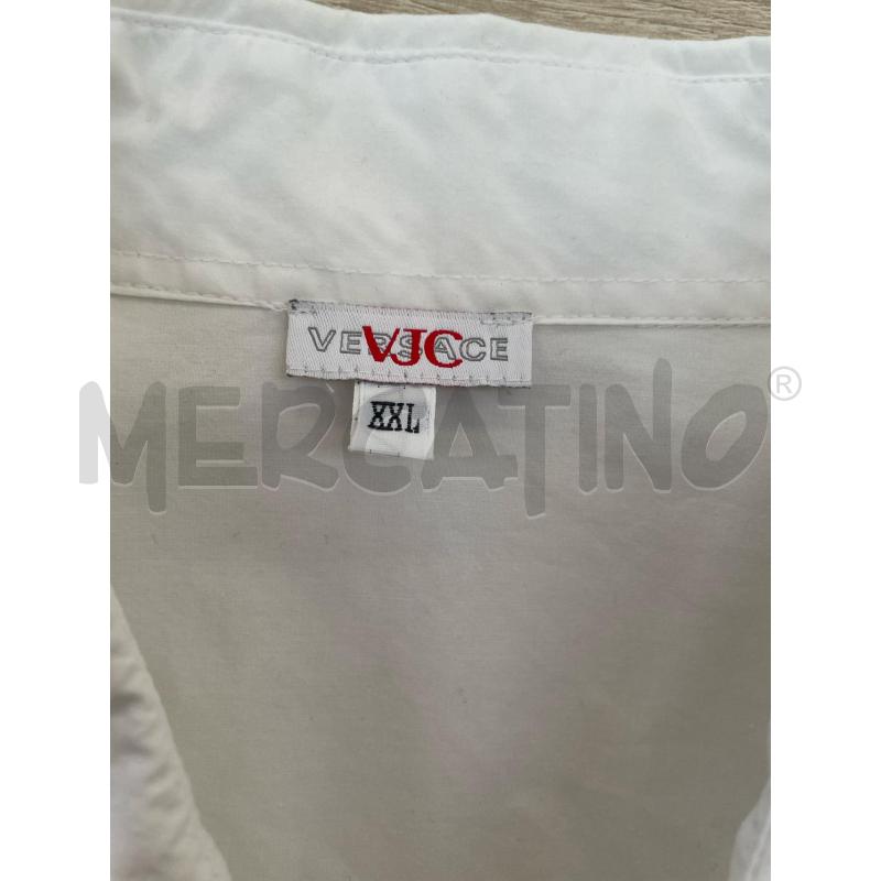CAMICIA UOMO VERSACE JEANS VJC BIANCA CUCITURE GRIGIE  | Mercatino dell'Usato Arcore 3