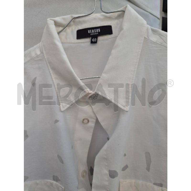 CAMICIA UOMO VERSUS BIANCA TRASPARENTE TG.48 | Mercatino dell'Usato Arcore 2