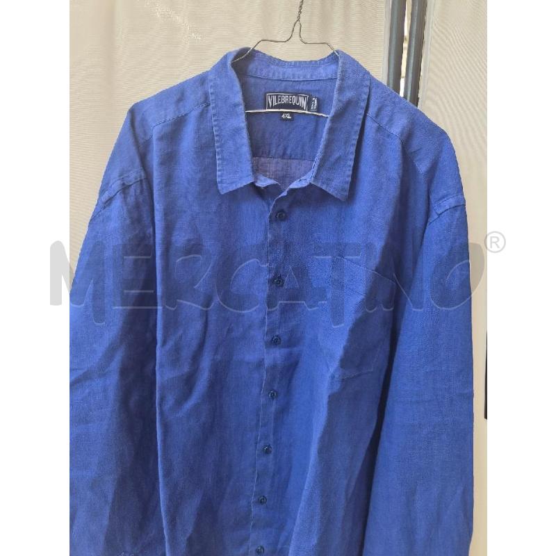 CAMICIA UOMO VILEBREQUIN LINO BLU TG 4XL | Mercatino dell'Usato Arcore 2