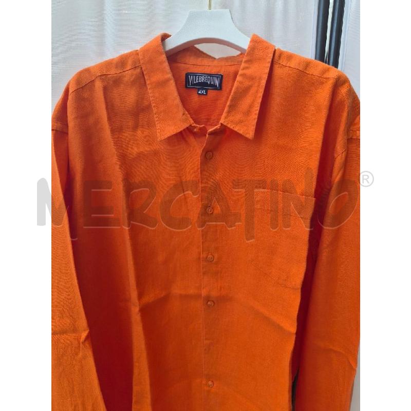 CAMICIA UOMO VILLEBREQUIN ARANCIONE LINO TG 4XL | Mercatino dell'Usato Arcore 2