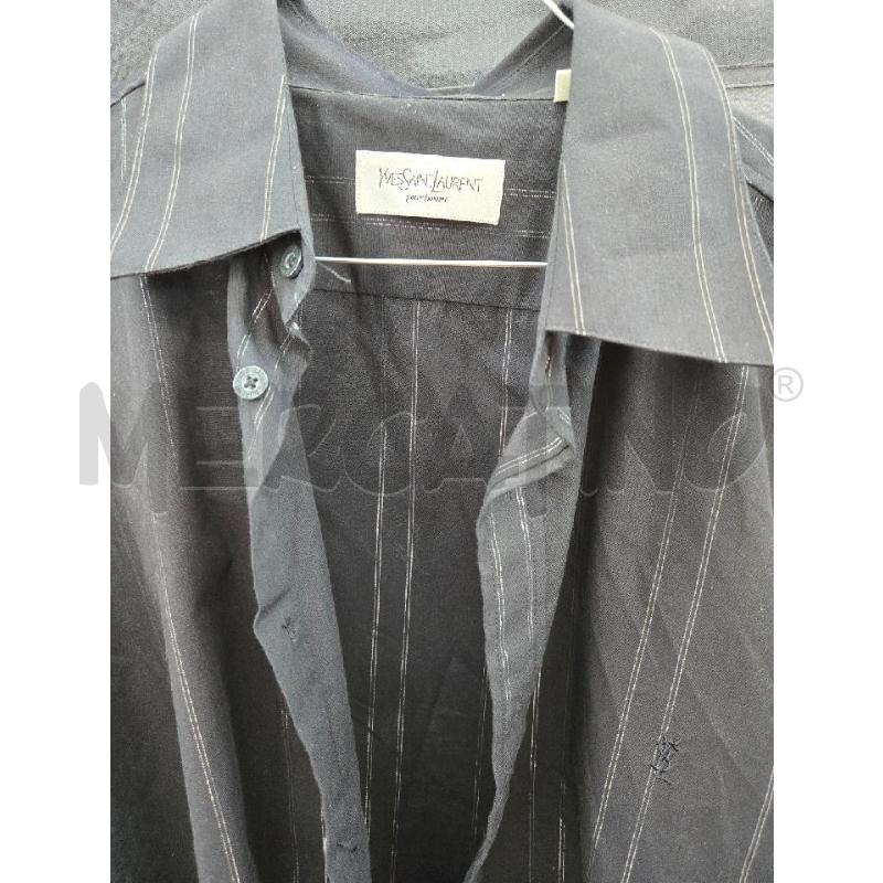 CAMICIA UOMO YSL NERA RIGHE LUREX TG L | Mercatino dell'Usato Arcore 3