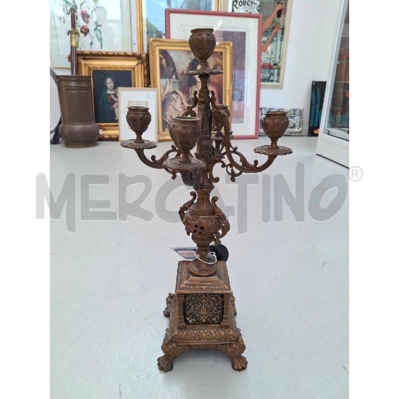 CANDELABRO VECCHIO 5 PUNTE METALLO  | Mercatino dell'Usato Arcore 1