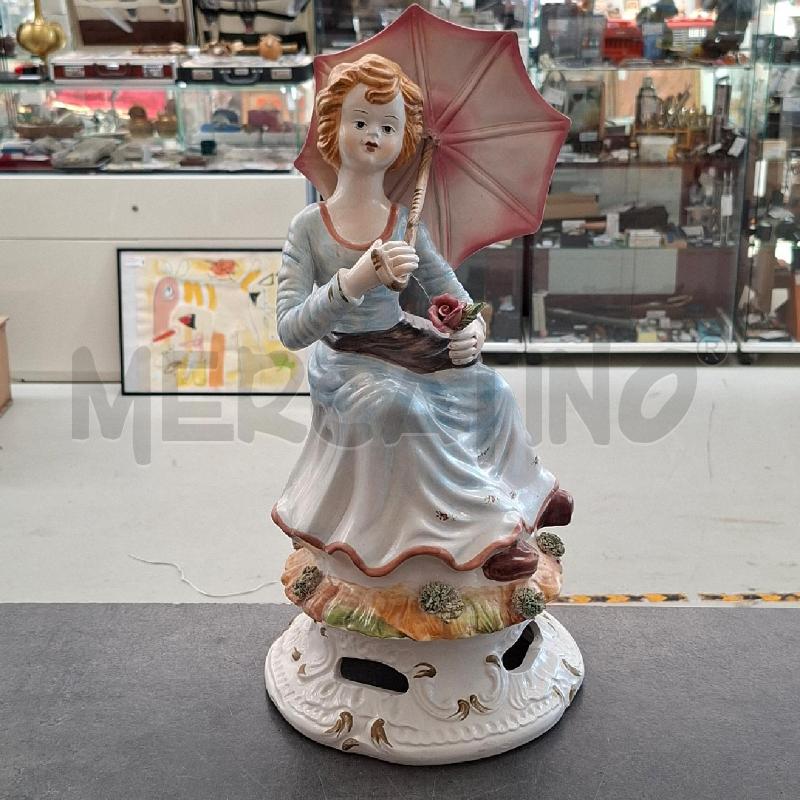 CAPODIMONTE RAGAZZA CON OMBRELLO 45 CM  | Mercatino dell'Usato Arcore 1