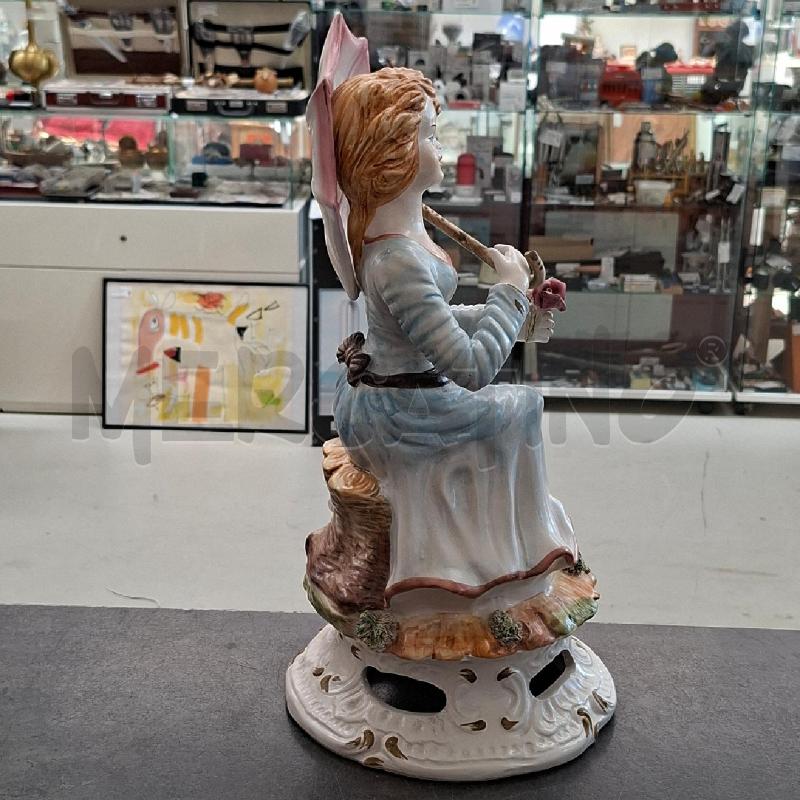 CAPODIMONTE RAGAZZA CON OMBRELLO 45 CM  | Mercatino dell'Usato Arcore 4