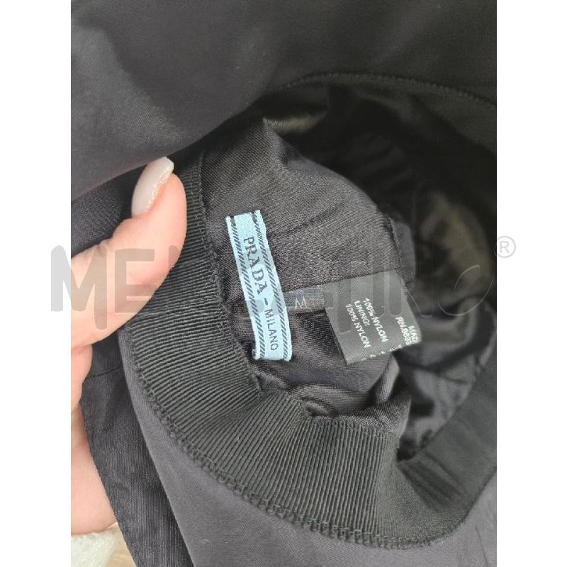 CAPPELLINO UNISEX PRADA PESCATORE TG M NERO NYLON | Mercatino dell'Usato Arcore 5