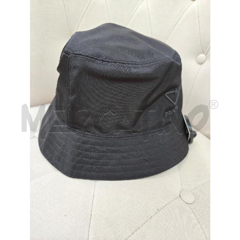 CAPPELLO PRADA PESCATORE NERO LOGO TG S | Mercatino dell'Usato Arcore 1