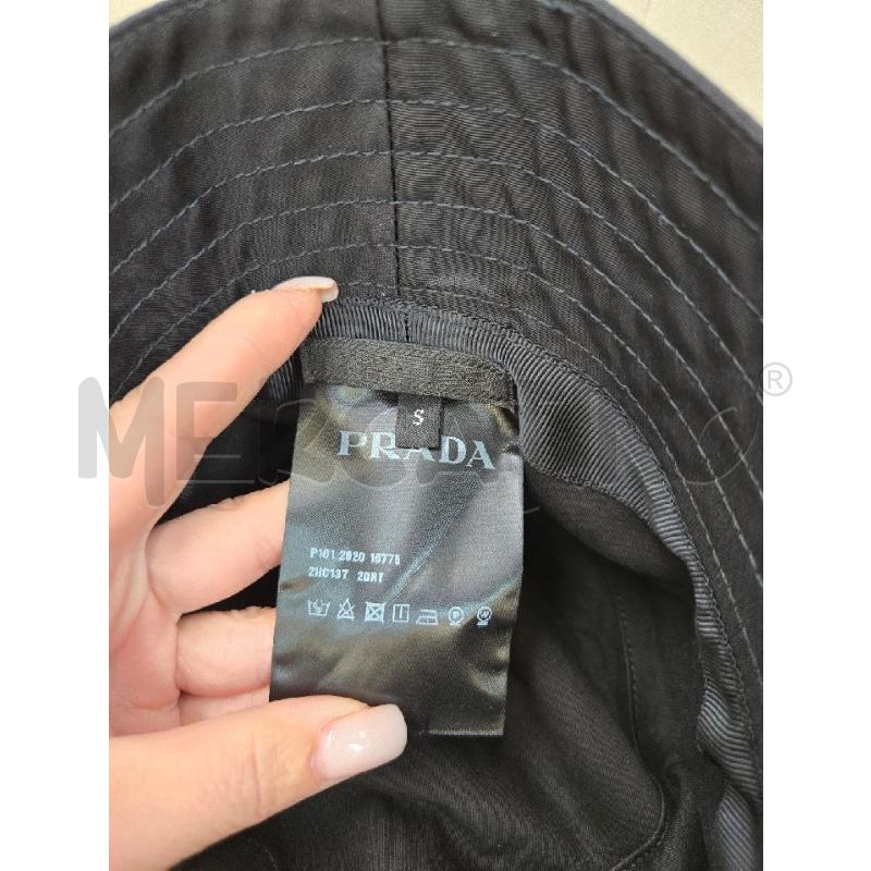 CAPPELLO PRADA PESCATORE NERO LOGO TG S | Mercatino dell'Usato Arcore 3