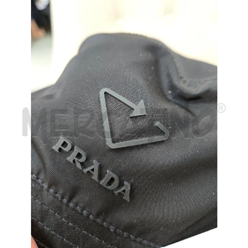 CAPPELLO PRADA PESCATORE NERO LOGO TG S | Mercatino dell'Usato Arcore 4