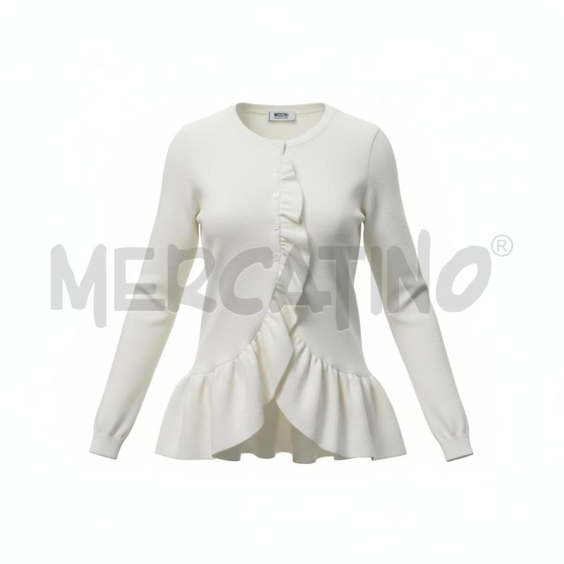 CARDIGAN DONNA MOSCHINO CHEAP&CHIC BIANCO TG S | Mercatino dell'Usato Arcore 1