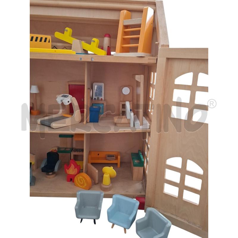 CASA BAMBOLE LEGNO TOYTOPIA  | Mercatino dell'Usato Arcore 3