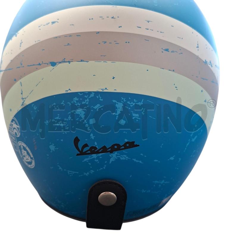 CASCO MOTO VESPA AZZURRO TG. XS | Mercatino dell'Usato Arcore 3