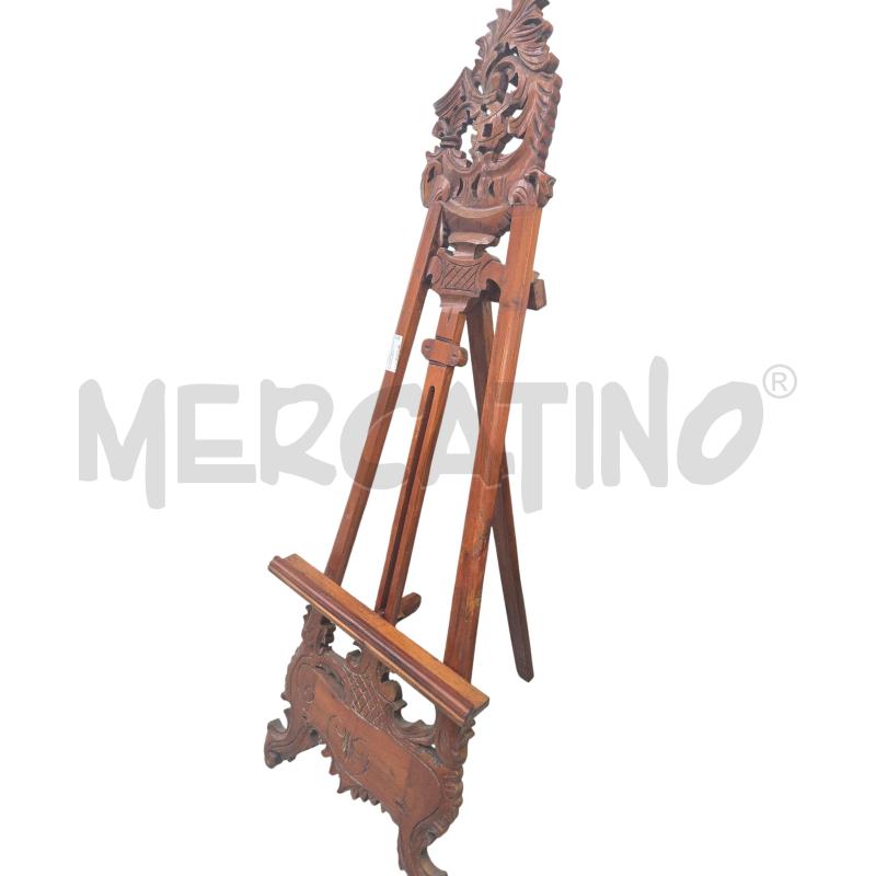 CAVALLETTO DA PITTORE LEGNO INSTARSIATO  | Mercatino dell'Usato Arcore 1