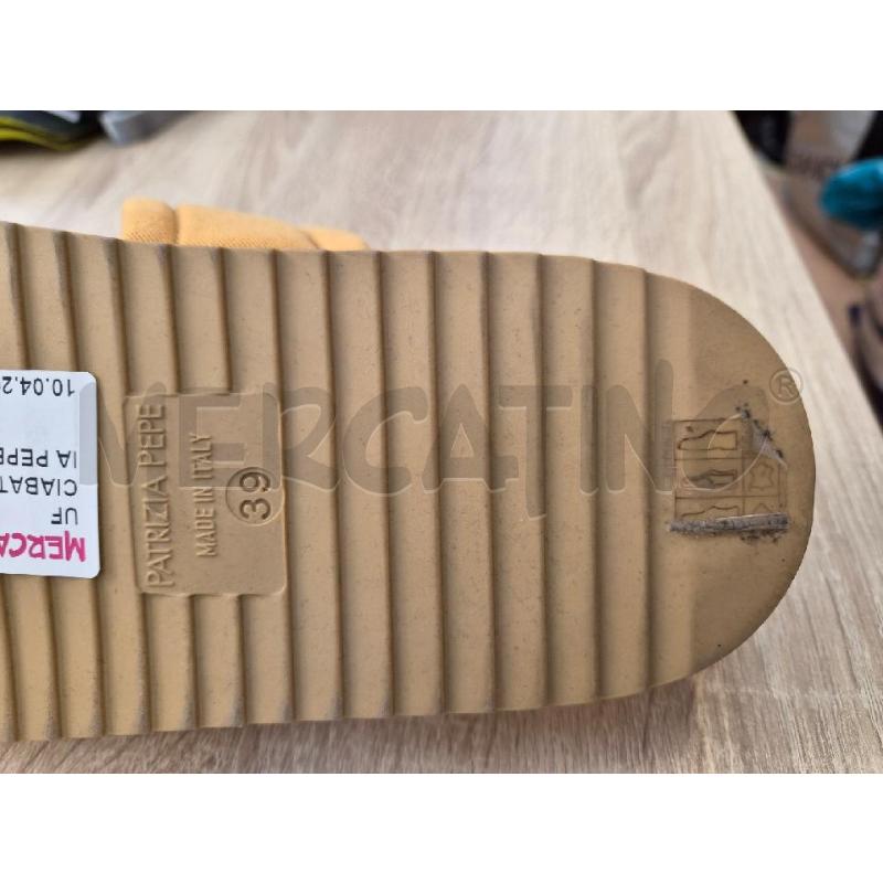 CIABATTE DONNA PATRIZIA PEPE GIALLO TG 39 | Mercatino dell'Usato Arcore 4
