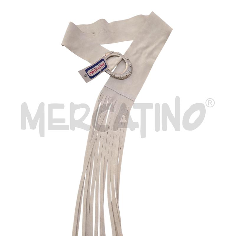 CINTURA DONNA FASCIA GRIGIA FRANGE  | Mercatino dell'Usato Arcore 1