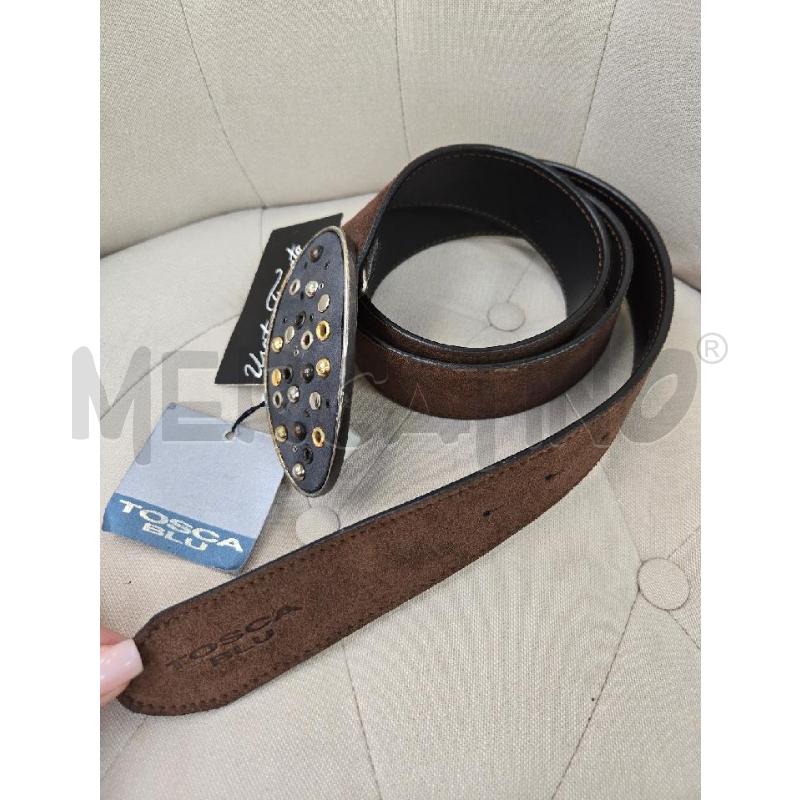 CINTURA DONNA TOSCA BLU MARRONE PELLE NEW  | Mercatino dell'Usato Arcore 1