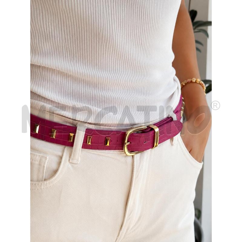 CINTURA DONNA VERSACE JEANS COUTURE ROSA 85CM | Mercatino dell'Usato Arcore 1