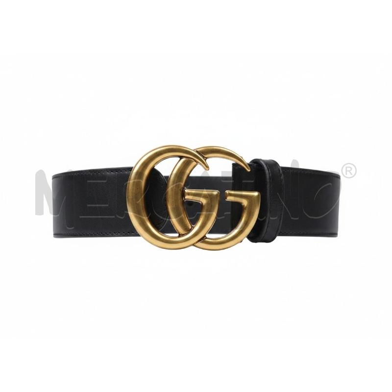 CINTURA GUCCI BUCKLE DOPPIA G TG 70 2B NERA CON IMBALLO | Mercatino dell'Usato Arcore 1