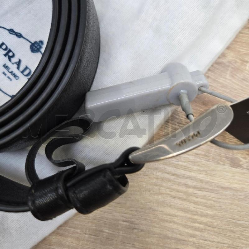 CINTURA PRADA PELLE NERO BALTICO 90CM | Mercatino dell'Usato Arcore 4