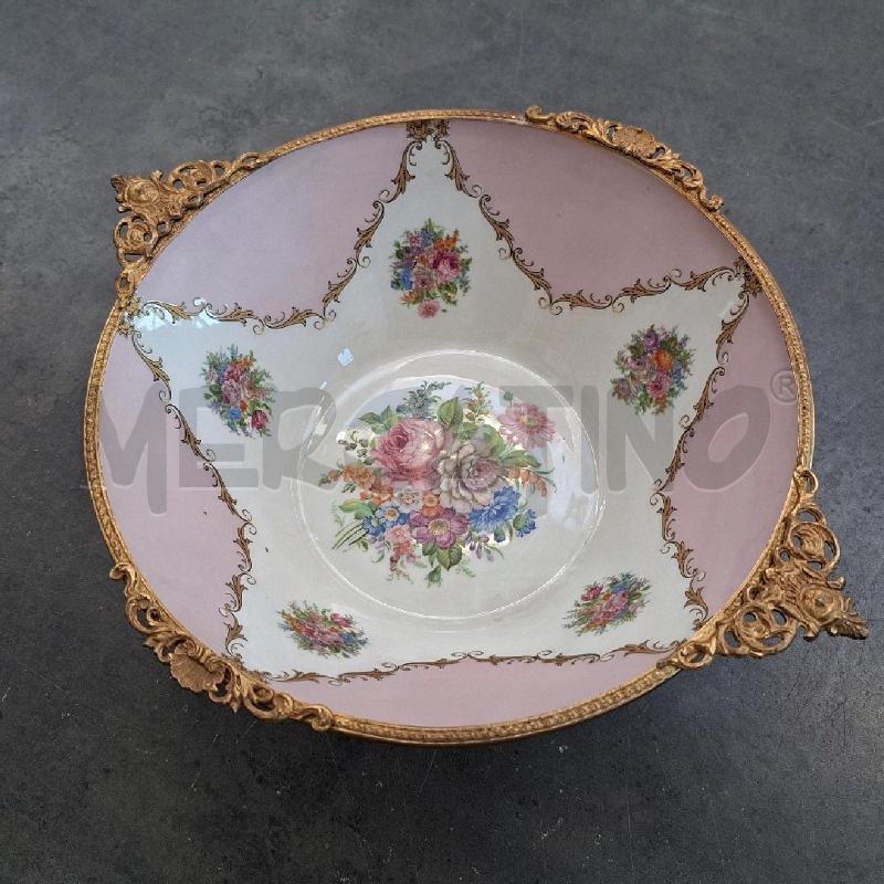 CIOTOLA LIMOGES DISEGNI ROSA E METALLO COLOR ORO  | Mercatino dell'Usato Arcore 1