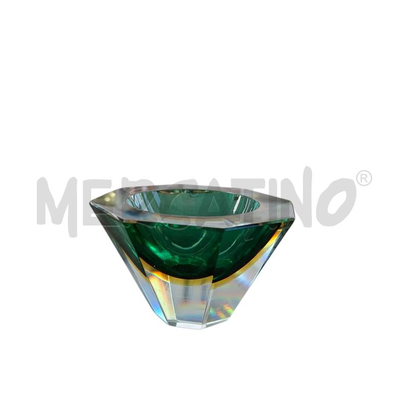 CIOTOLA VETRO SOMMERSO VERDE 12 CM  | Mercatino dell'Usato Arcore 1