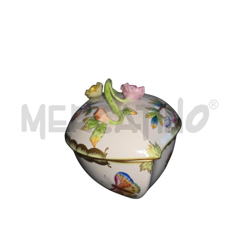 CONTENITORE HEREND HUNGARY DIPINTO FIORI  | Mercatino dell'Usato Arcore 1