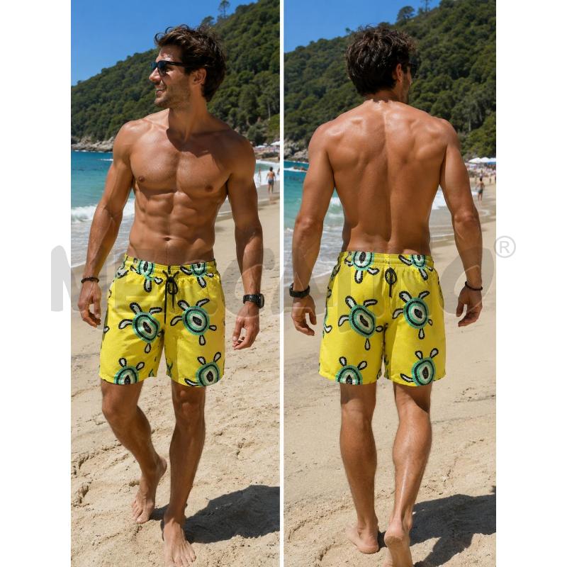 COSTUME UOMO VILEBREQUIN GIALLO TARTARUGHE XXXL | Mercatino dell'Usato Arcore 1