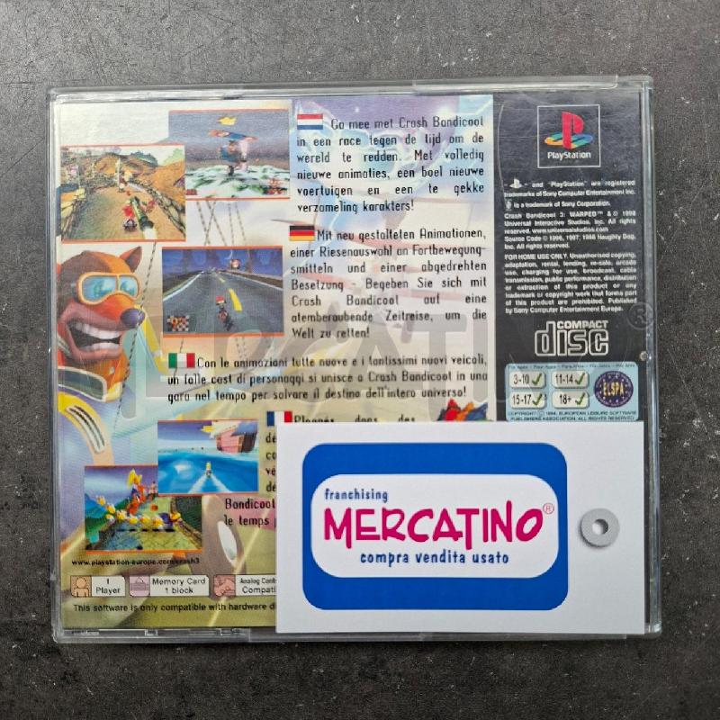 CRASH BANDICOOT 3 WARPED PS1  | Mercatino dell'Usato Arcore 4