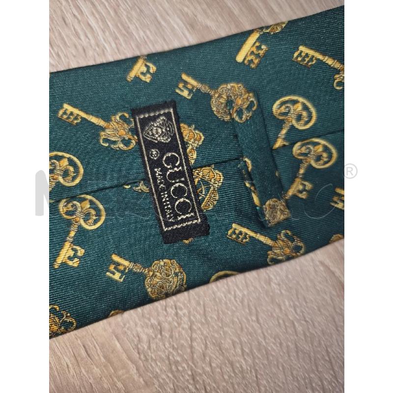 CRAVATTA VERDE  GUCCI FANTASIA | Mercatino dell'Usato Arcore 3