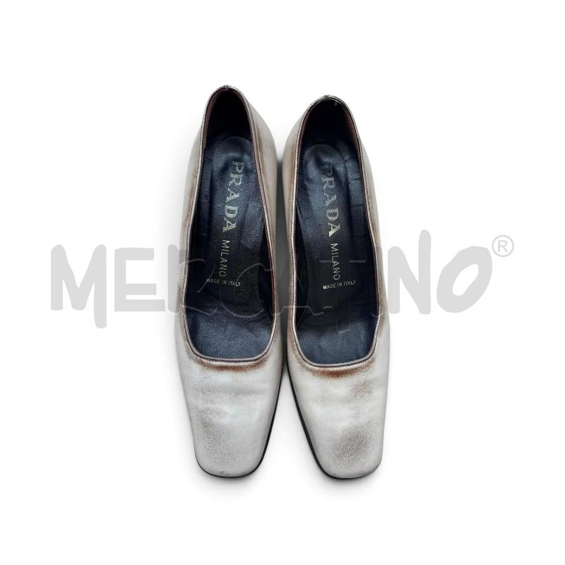 DECOLLETE PRADA TACCO BASSO BEIGE SFUMATO N 40 | Mercatino dell'Usato Arcore 2