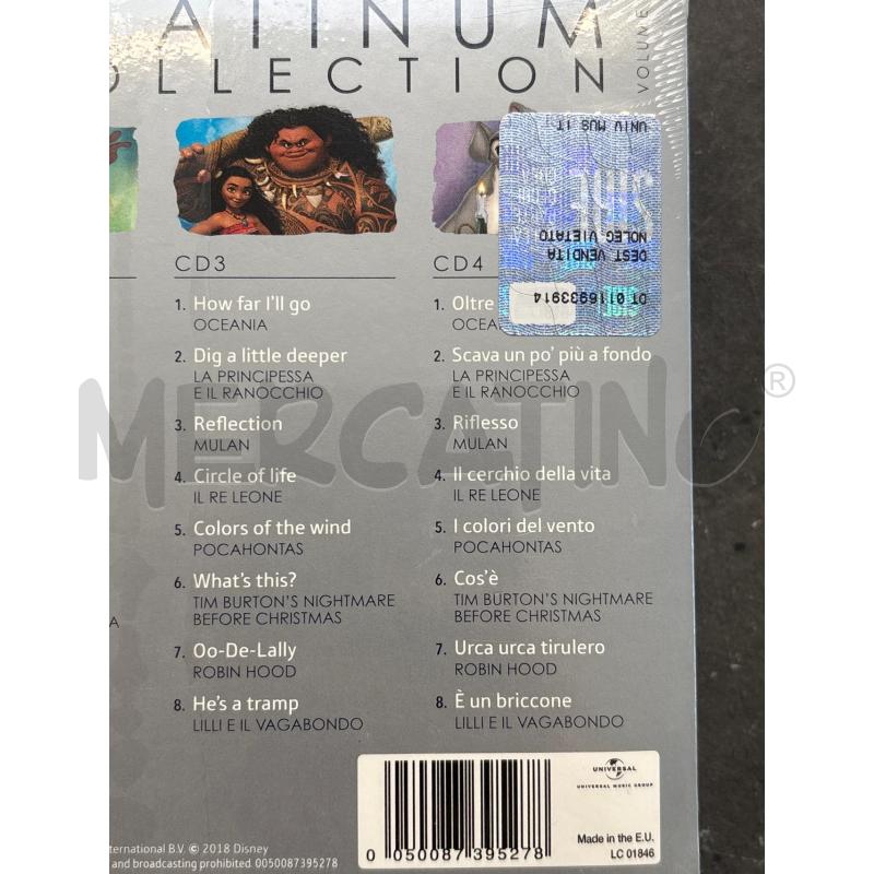 DISNEY THE PLATINUM COLLECTION 4 CD | Mercatino dell'Usato Arcore 3