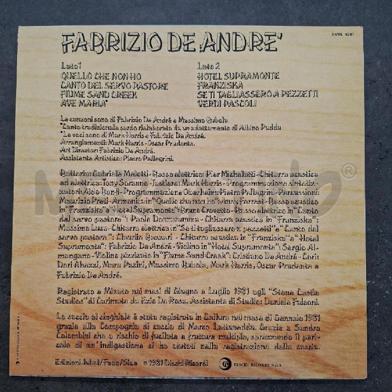 FABRIZIO DE ANDRÈ  | Mercatino dell'Usato Arcore 4