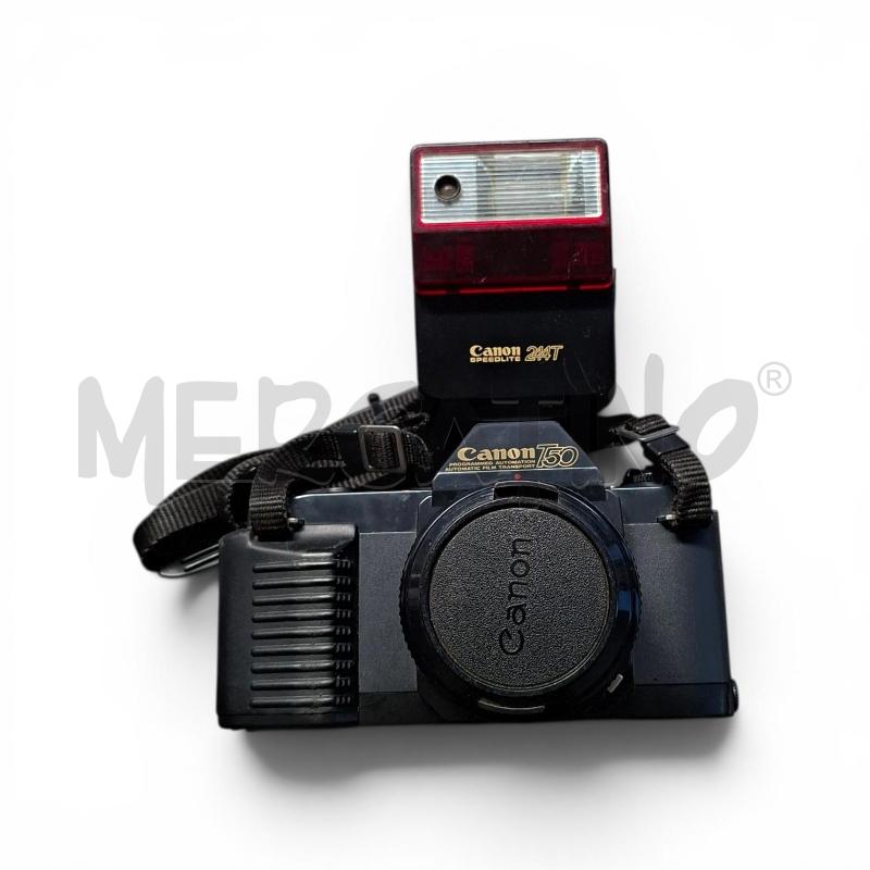 FOTOCAMERA CANON T50 + FLASH | Mercatino dell'Usato Arcore 1