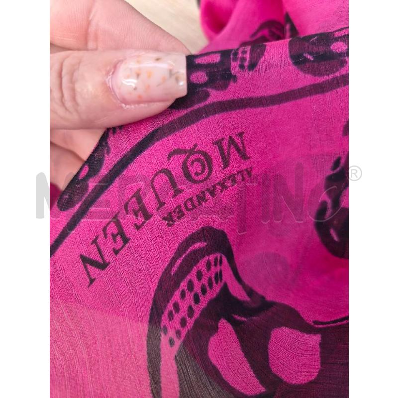 FOULARD ALEXANDER MCQUEEN FUCSIA | Mercatino dell'Usato Arcore 5