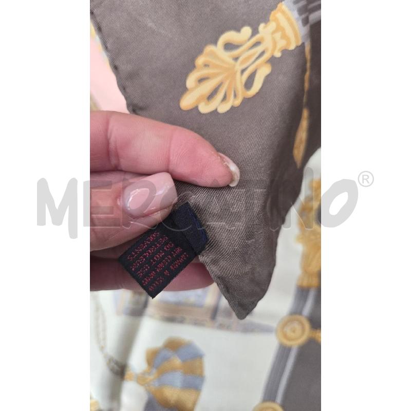 FOULARD ETRÒ ROSA GRIGIO SETA  | Mercatino dell'Usato Arcore 4