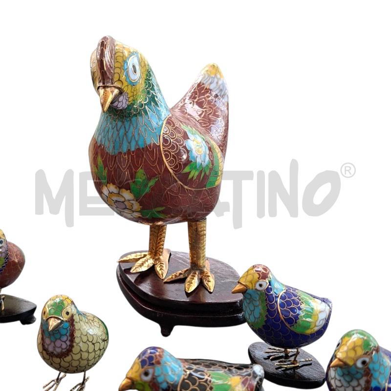 GALLINA METALLO CON PULCINI CINESE  | Mercatino dell'Usato Arcore 4