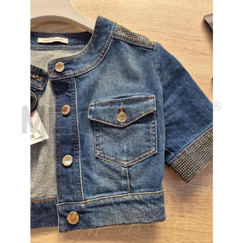 GIACCA CASTELLANI DENIM STRASS TG S | Mercatino dell'Usato Arcore 2