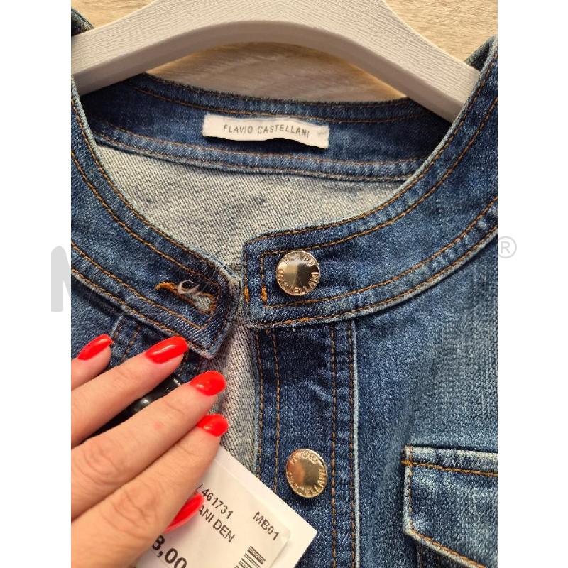 GIACCA CASTELLANI DENIM STRASS TG S | Mercatino dell'Usato Arcore 3