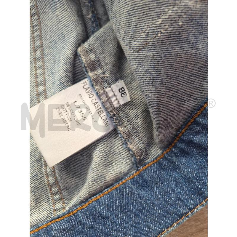 GIACCA CASTELLANI DENIM STRASS TG S | Mercatino dell'Usato Arcore 4