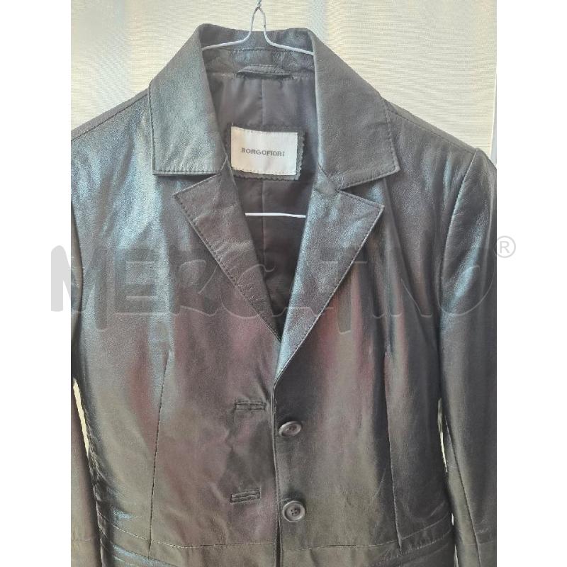 GIACCA DONNA BORGOFIORI PELLE FIORE TG M | Mercatino dell'Usato Arcore 2
