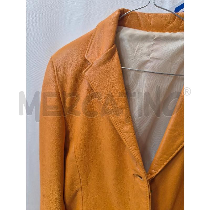 GIACCA DONNA PELLE ARANCIONE TG M | Mercatino dell'Usato Arcore 2